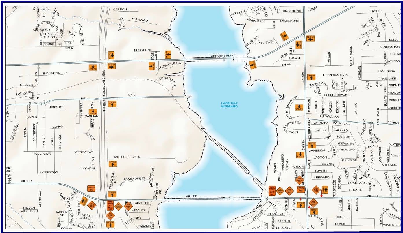 detour map